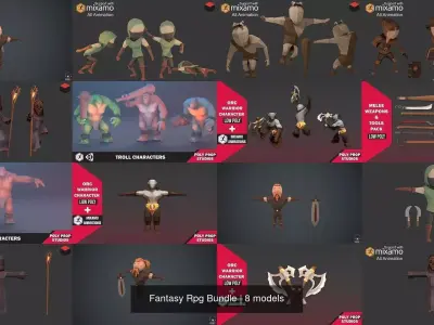 Fantasy Rpg Bundle 3D Model Pack