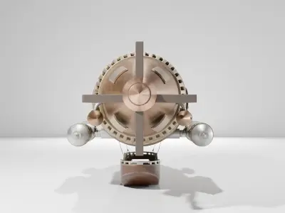 Airship High-Poly Stylized Steampunck Free 3D model