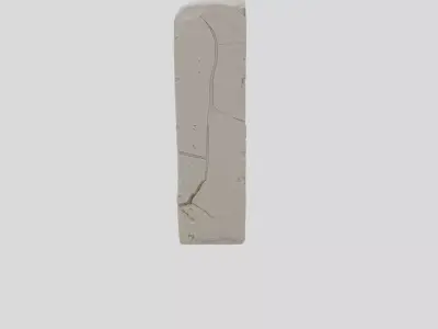 Abandoned Stone Pillar for 3D print 3D model