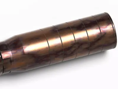 Rex Silentium MG7 K224 Suppressor Low-poly 3D model