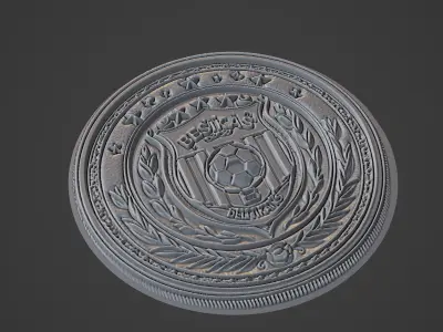 Besiktas Football Medallion 3D print model