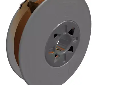 Welding Wire Spool Industrial Reel Low-poly 3D model