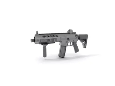 Tactical Black Rifle model pack Low-poly 3D model buy