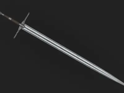 Sword PBR GameReady Low-poly 3D model purchase