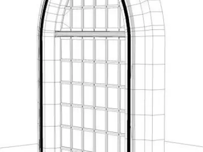 Gothic Arch Window Free 3D model