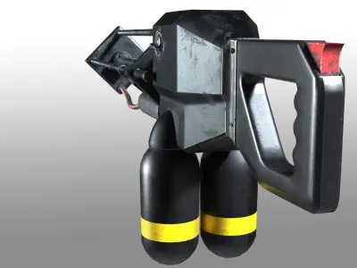 flame thrower 3D model purchase