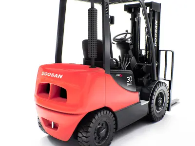 Forklift Doosan D30s 3D model