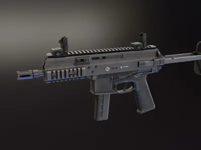 BT APC SMG Low-poly 3D model