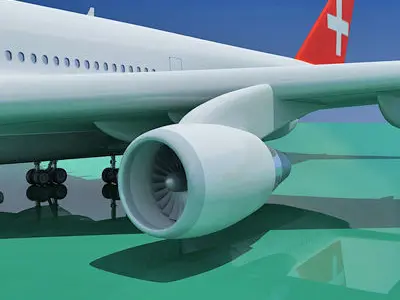 Swiss Air Model Boeing 3D model