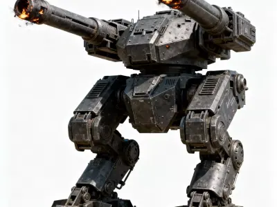 Titan Siegebreaker Artillery 3D Model Low-poly 3D model