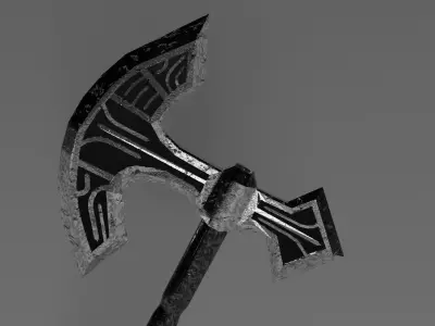 Fantasy Axe 3D model buy