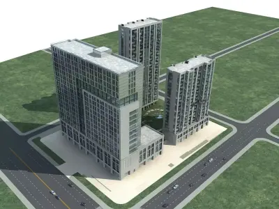 Office Building 3D model 354