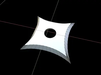 Shuriken letter j 3D print model