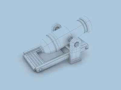 Non-realistic Cannon 3D model