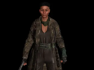 AAA 3D APOCALYPTIC or SURVIVAL F4-REALISTIC GAME READY CHARACTER Low-poly 3D model