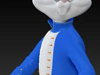 Officer Bugs Bunny Free 3D print model