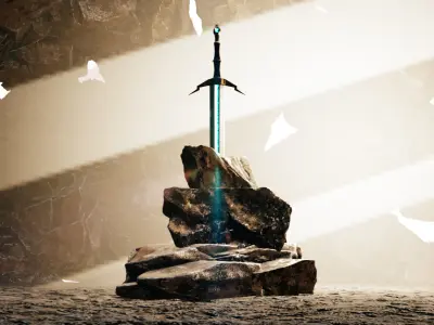 Cool sword ready for use Free 3D model