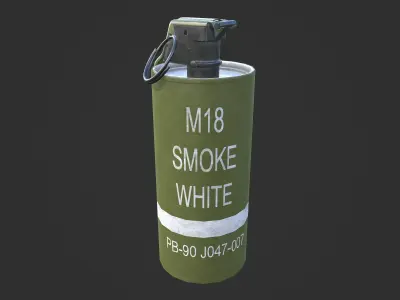 Smoke Grenades Low-poly 3D model