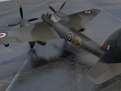 DeHavilland Hornet F Mk-1 3D model