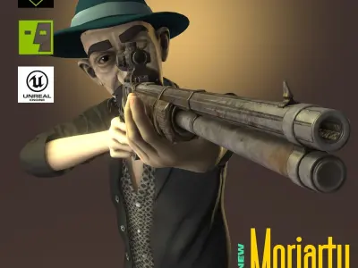 Moriarty for iClone 8 Low-poly 3D model