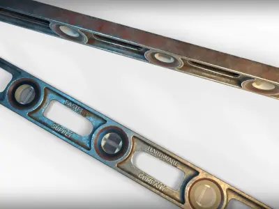 Hardware Level Low-poly 3D model