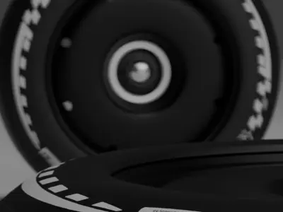F1 Pirelli P Zero HOT Racing Tire 3D Model 3D model