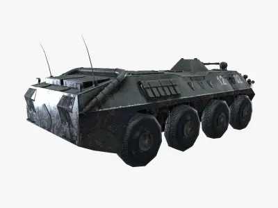 BTR 70 Low-poly 3D model