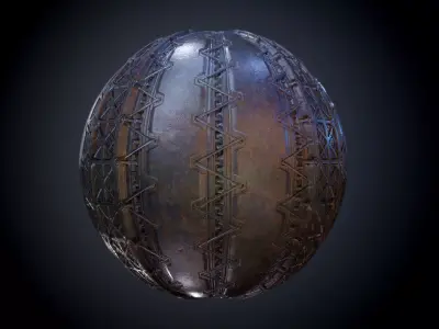 Sci-Fi Military Seamless PBR Texture 22 Texture