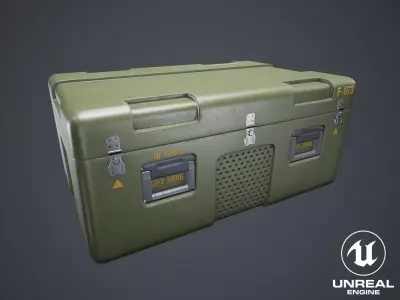 Animated Military Case 04 Low-poly 3D model