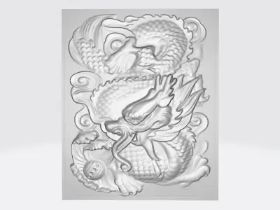 DRAGON RELIEF - NO 1 3D model