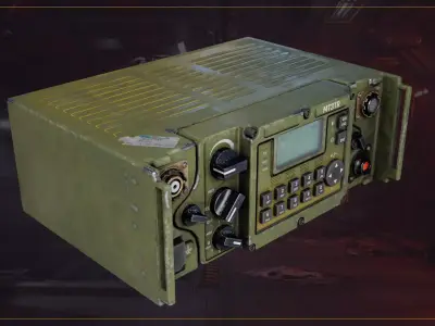 Military Radio MT3TR Low-poly 3D model