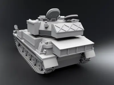 FV107 Scimitar scale model  3D print model