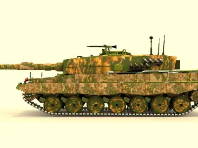 Tank Leopard 3D model by abdelkader-boubaker
