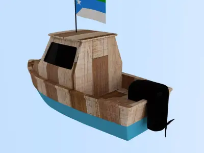 Jubaland  Somalia Fishing Boat 3D model