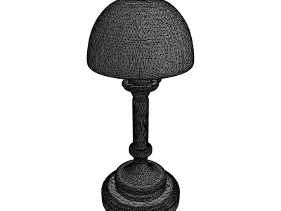 Classic Banker Desk Lamp Low-poly 3D model