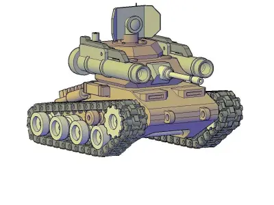 TANK HUNTER W2 3D print model