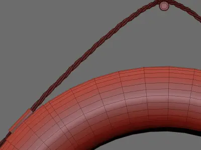 Lifebuoy life preserver 3D model