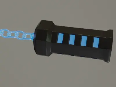 Sci-Fi Spike Ball Weapon 3D model