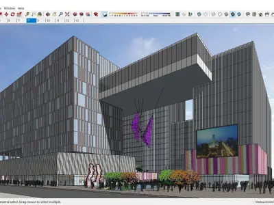 Sketchup Commercial Complex L7 3D model