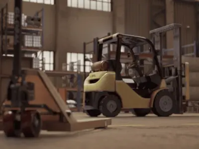 The Industrial-Grade Warehouse 3D Asset Pack 3D model