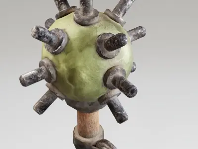 Post Apocalyptic Weapon Low-poly 3D model purchase