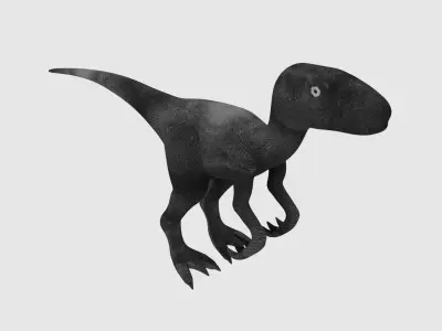 Raptor Dinosaur Low-poly 3D model