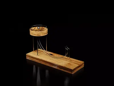 Metal Ball Infinite Loop Mechanism Free 3D model