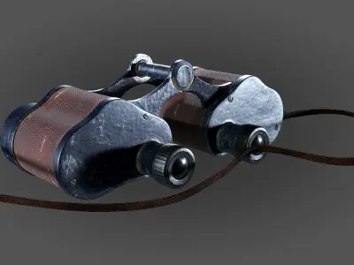 Retro Binocle 3D model