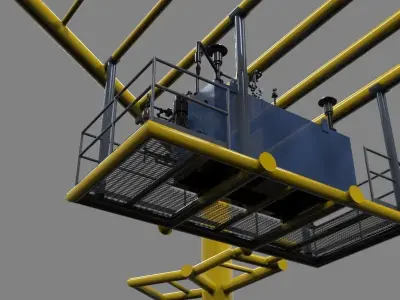 Sump tank skid Free 3D model