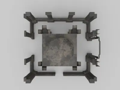 pillars 3D model