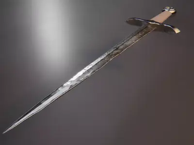 Dagger01 Low-poly 3D model