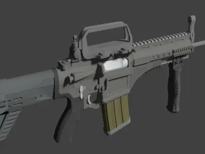 MPT76 Untextured Low-poly 3D model