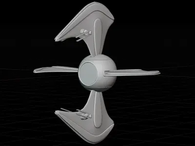 Lowpoly Security Drone  Low-poly 3D model