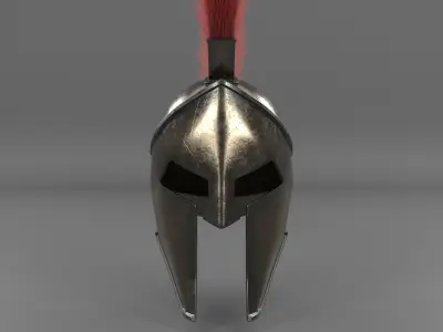 corinthian greek helmet 3D model